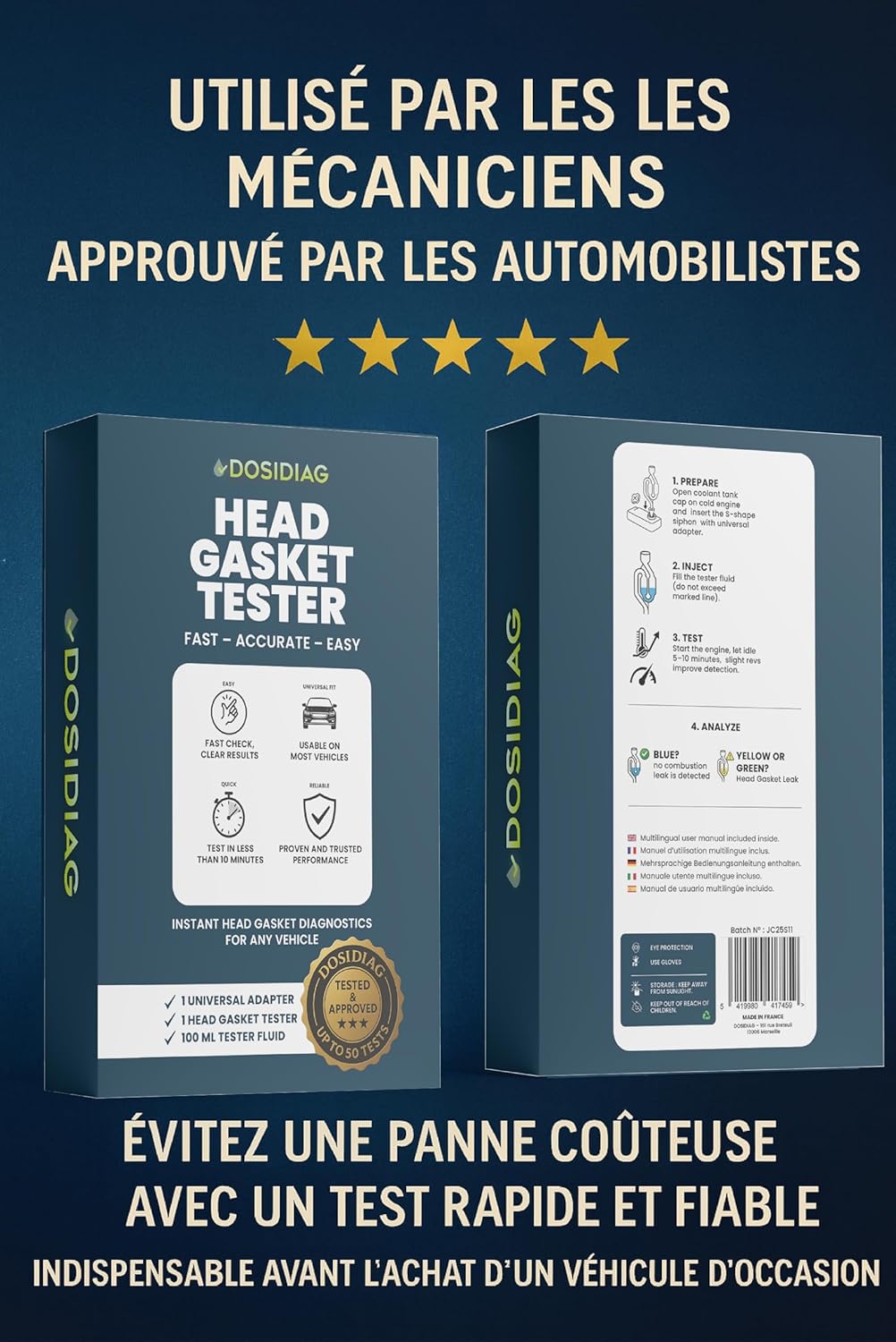 Testeur de joint de culasse