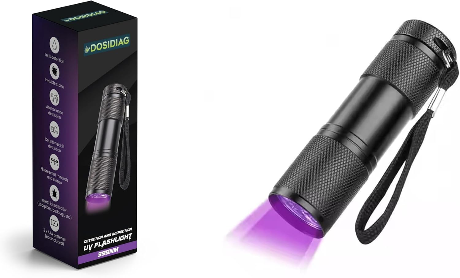 Lampe torche UV 395nm